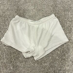 White aerie sweat shorts